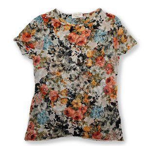 5/$25 Mesh Flowered Blouse